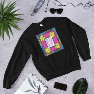 Abstract Art Floral Painting Crewneck Sweatshirt